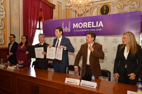 Ayuntamiento de Morelia y Educadores Somos Todos firman convenio.